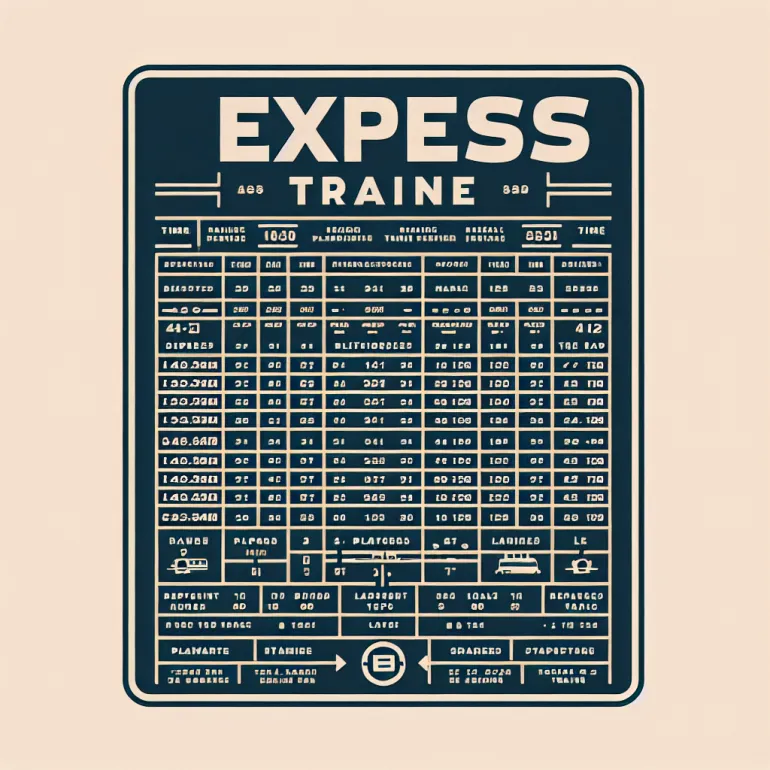 Gt express time table